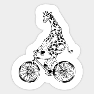 SEEMBO Giraffe Cycling Bicycle Bicycling Biking Riding Bike Sticker